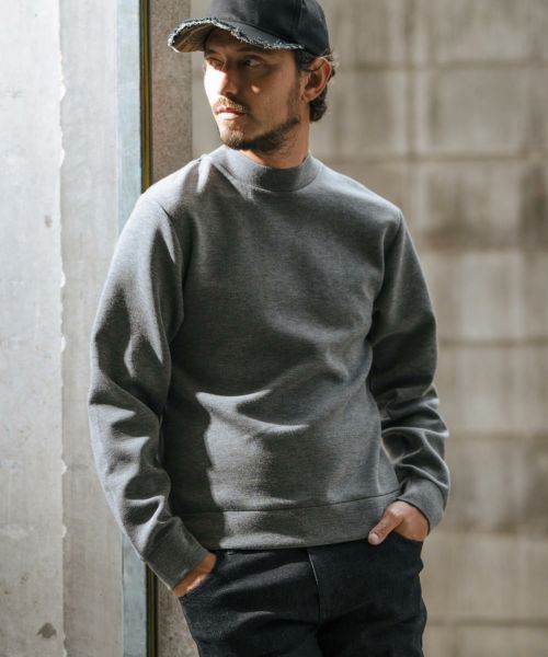 wjk heavy weight mock neck 　モックネックカットソー wjk】heavy weight mock neck(brushed lining) モックネックカットソー