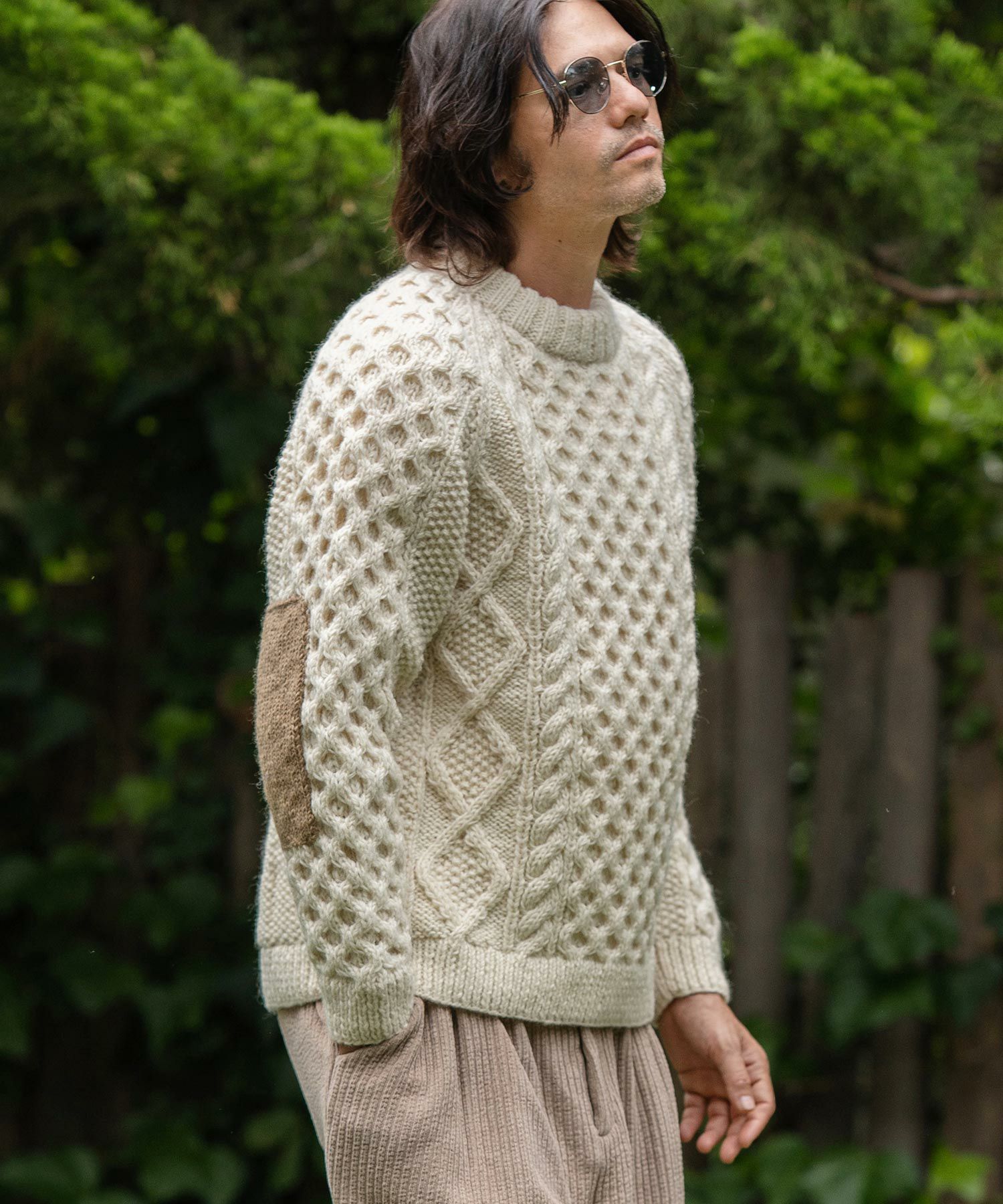 CAMBIO(カンビオ)】【HIMALAYAN CLIMBERS HAND-KNIT】手編みクルー