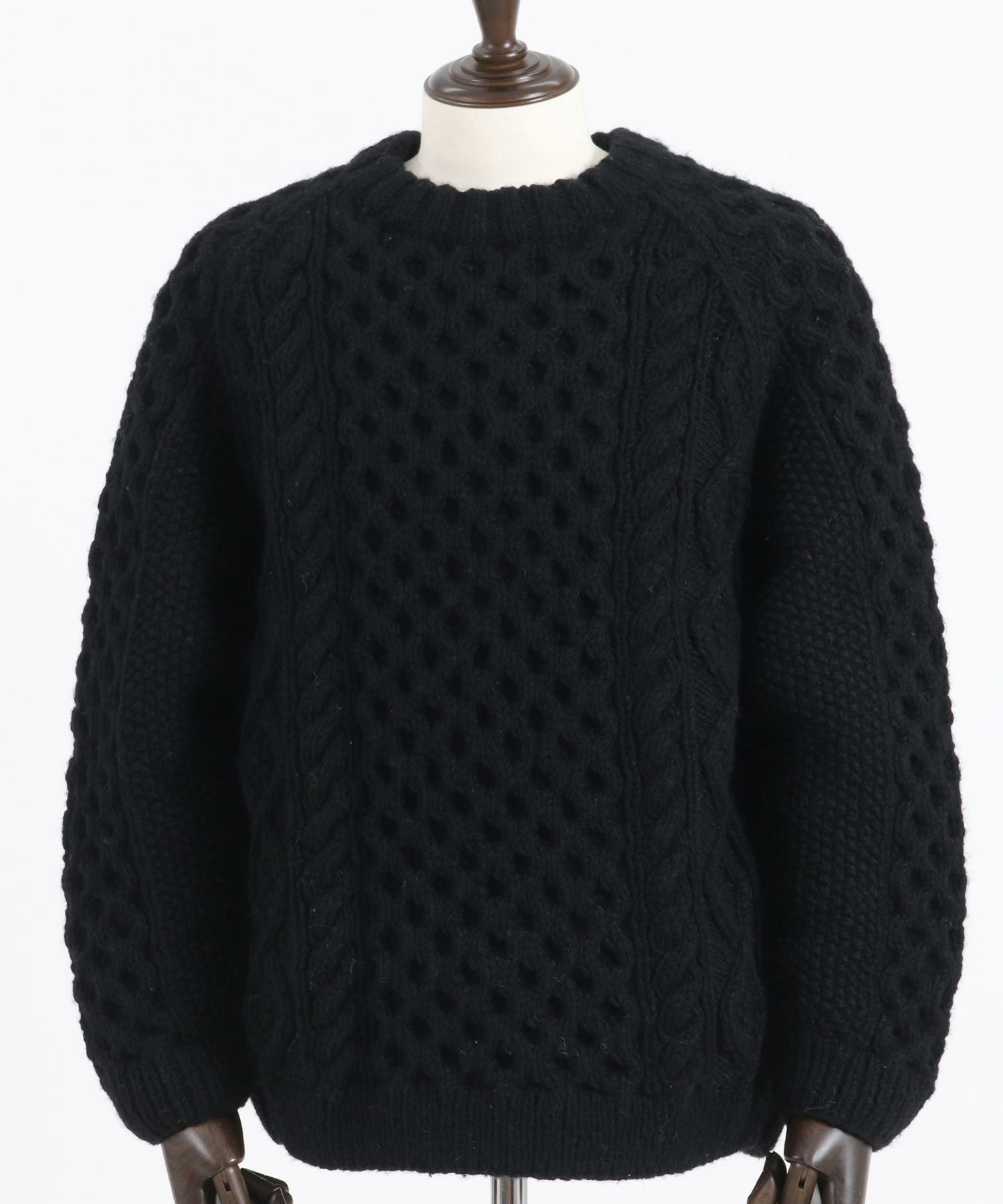 CAMBIO(カンビオ)】【HIMALAYAN CLIMBERS HAND-KNIT】手編みクルー 