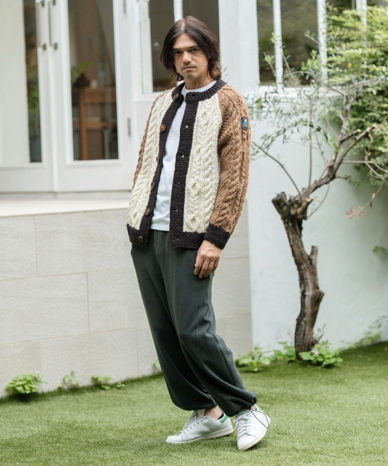 CAMBIO(カンビオ)】【HIMALAYAN CLIMBERS HAND-KNIT】手編み色切り替え