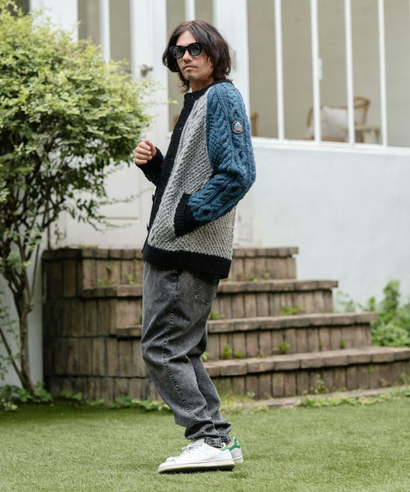 CAMBIO(カンビオ)】【HIMALAYAN CLIMBERS HAND-KNIT】手編み色切り替え