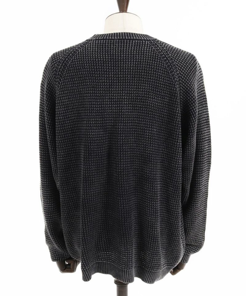CAMBIO(カンビオ)】Powder Bleached Waffle Cotton Knit