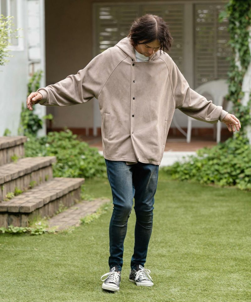 CAMBIO(カンビオ)】Back Fleece Denim Jodhpurs Pants
