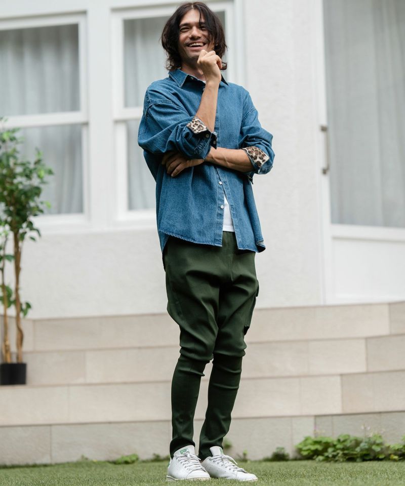 【CAMBIO(カンビオ)】ジョッパーズパンツ(A14123cmb) CAMBIO(カンビオ)】Stretch Twill Single Pocket Cargo Jodhpurs