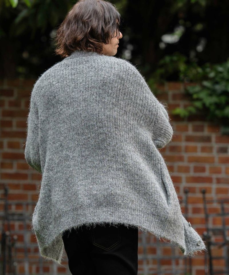 CAMBIO(カンビオ)】Shaggy Knit Oversized Cardigan ニット