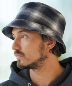 CAMBIO(カンビオ)】Ombre Check Bucket Hat バケットハット(OP