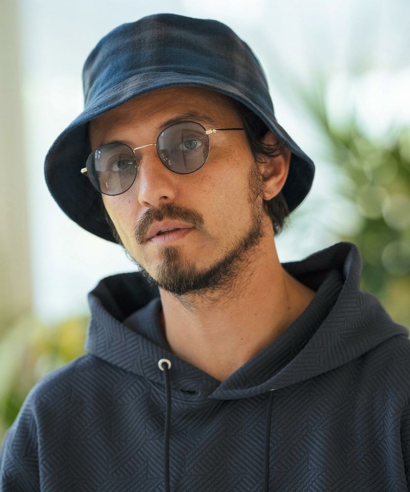 CAMBIO(カンビオ)】Ombre Check Bucket Hat バケットハット(OP