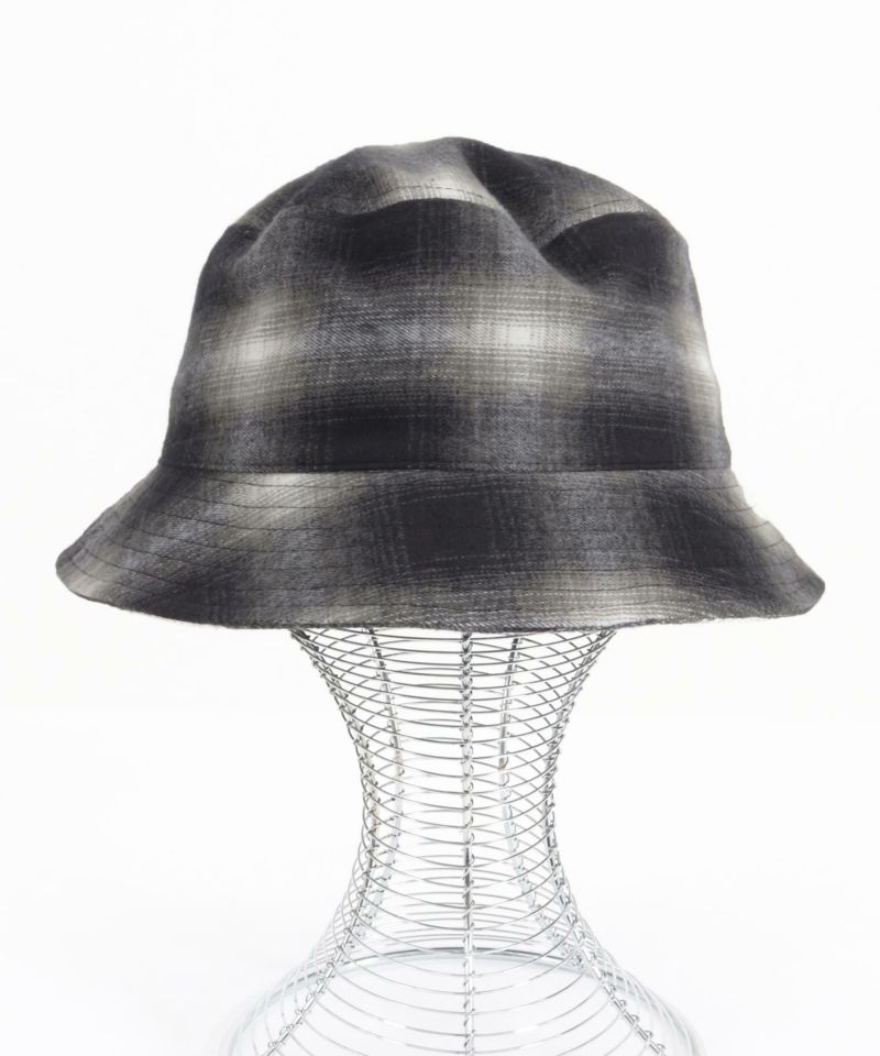 帽子 OVY Bucket Hat (check) CAMBIO(カンビオ)】Ombre Check Bucket Hat バケットハット(OP