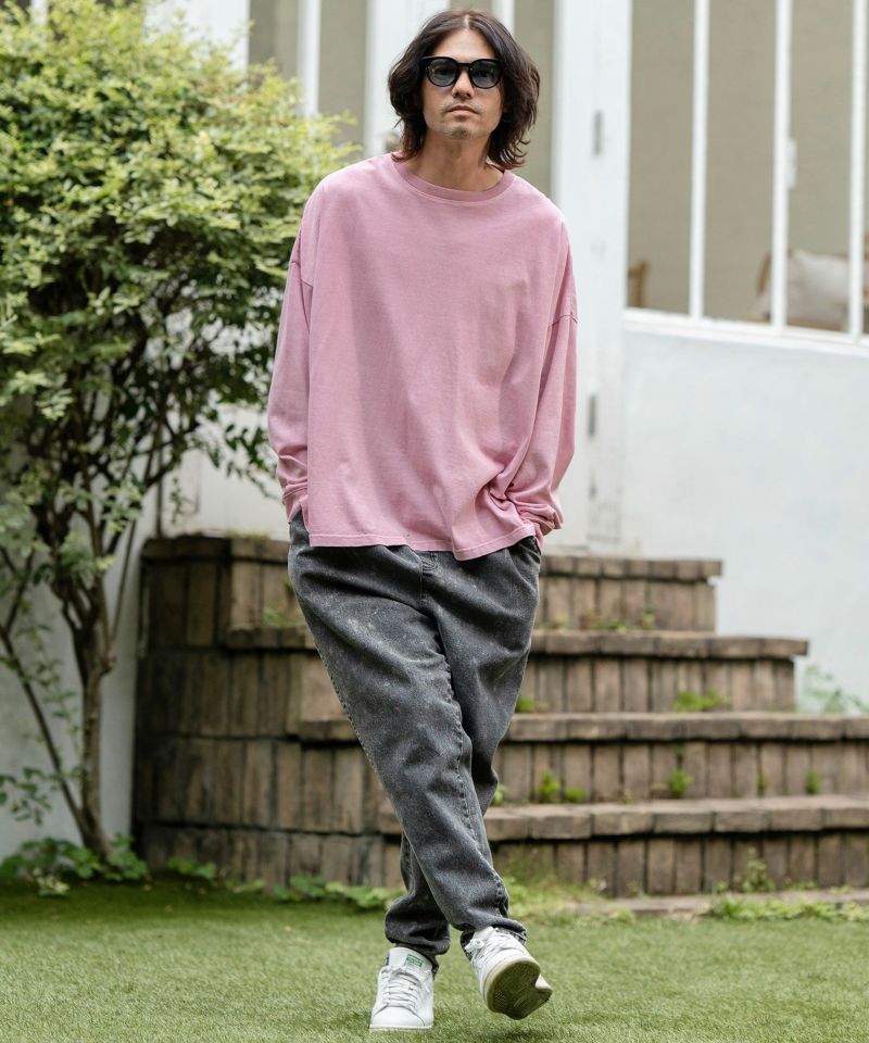 CAMBIO(カンビオ)】9oz Cotton Pigment Long Sleeve Cut sew