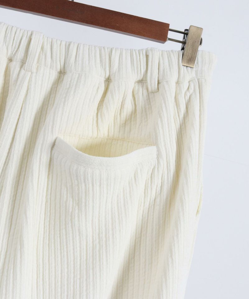 CAMBIO(カンビオ)】Dobby Mole Sarrouel Knit sew Pants