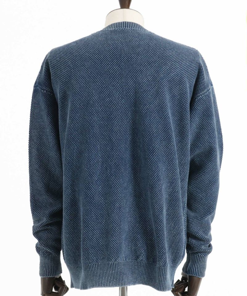 CAMBIO(カンビオ)】Stonewashed Waffle Knit Cardigan ニット