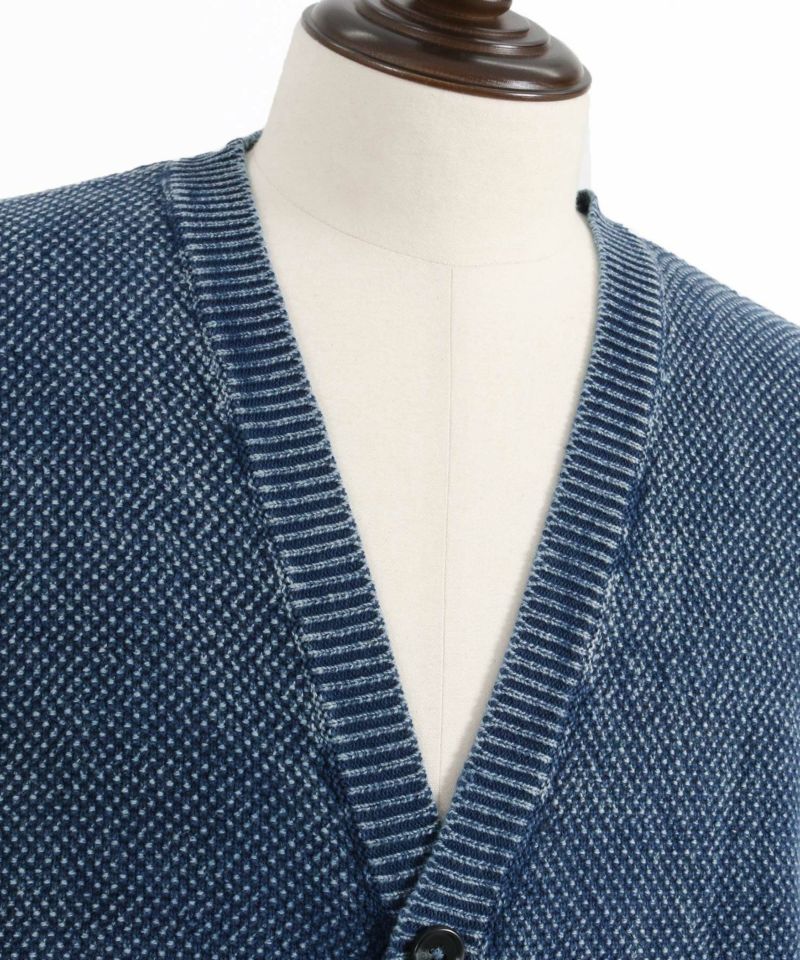 miu miu V カーディガン navy L やわらかな贅沢】miumiu カシミヤウールカーディガン (MiuMiu/ニット