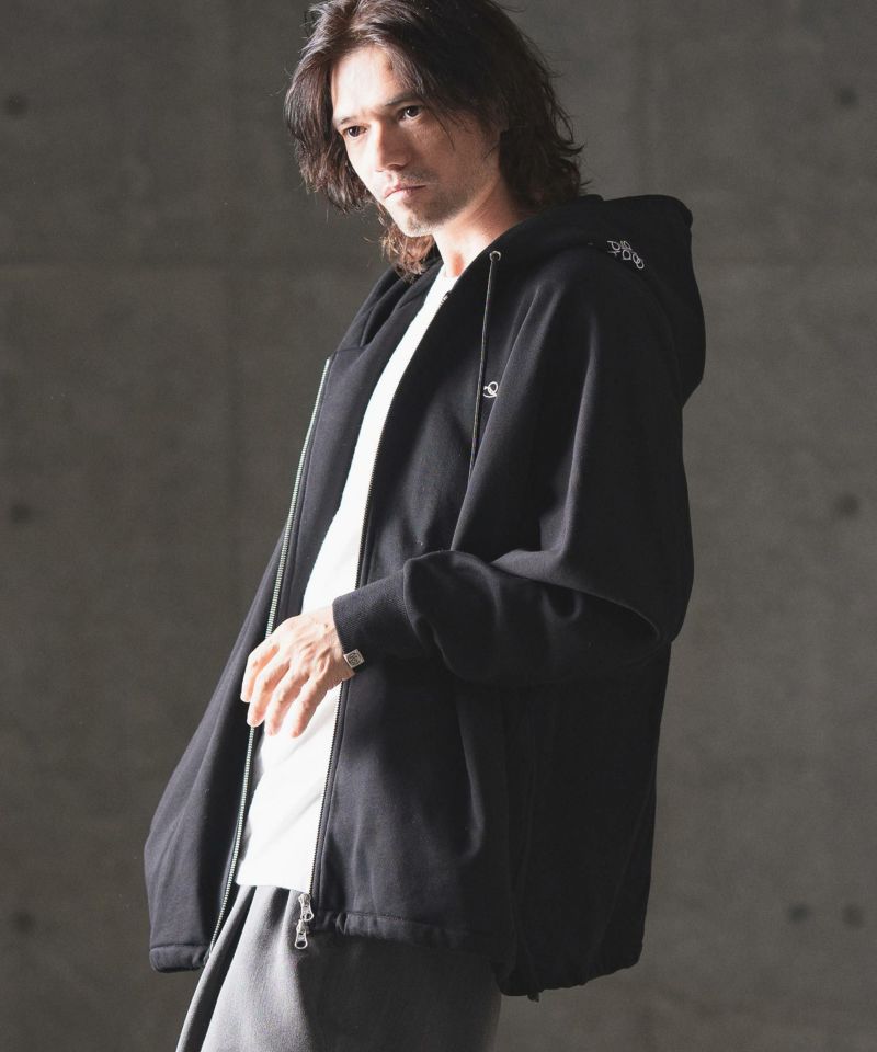 30%OFF【GLIMCLAP(グリムクラップ)】Dolman sleeve zip up sweat