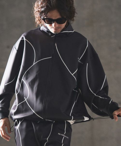 【GLIMCLAP(グリムクラップ)】track jacket -geometric original pattern- トラックジャケット(17-104-gla-ce)