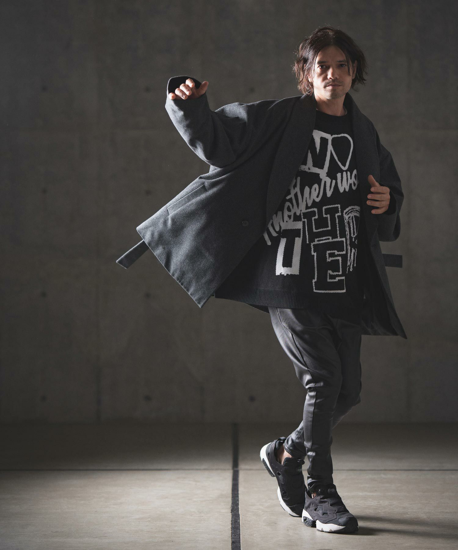 50%OFF【GLIMCLAP(グリムクラップ)】Brushed fabric shawl collar coat