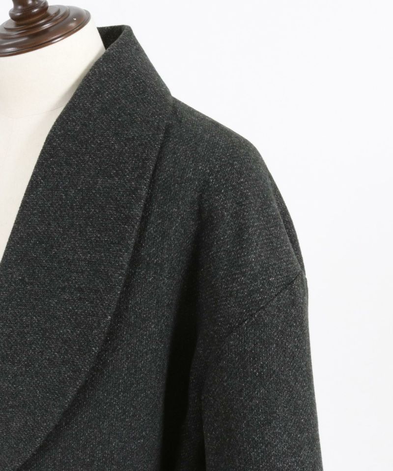 50%OFF【GLIMCLAP(グリムクラップ)】Brushed fabric shawl collar coat