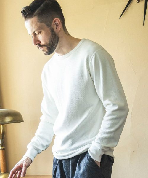 50%OFF【MROLIVE(ミスターオリーブ)】HEAT THERMAL -INNER CREW NECK SHIRT カットソー(M243141)