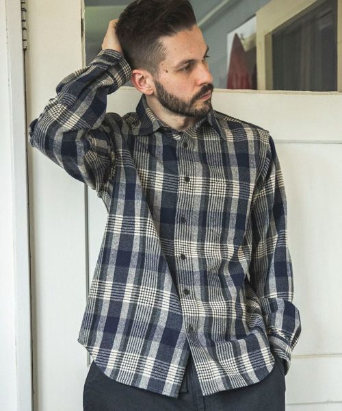 TMT(ティーエムティー)】RAYON TWILL OMBRE CHECK SHIRTS チェックシャツ(TSHS1906) | CAMBIO カンビオ