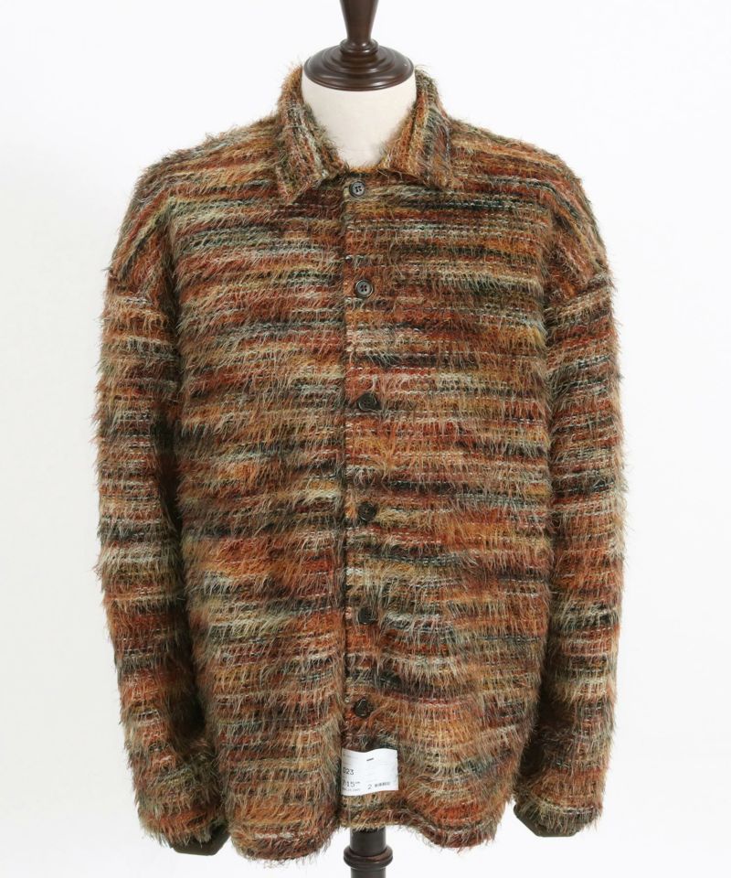 CAMBIO(カンビオ)】Multicolor Mohair Like Shadow Stripe Knit