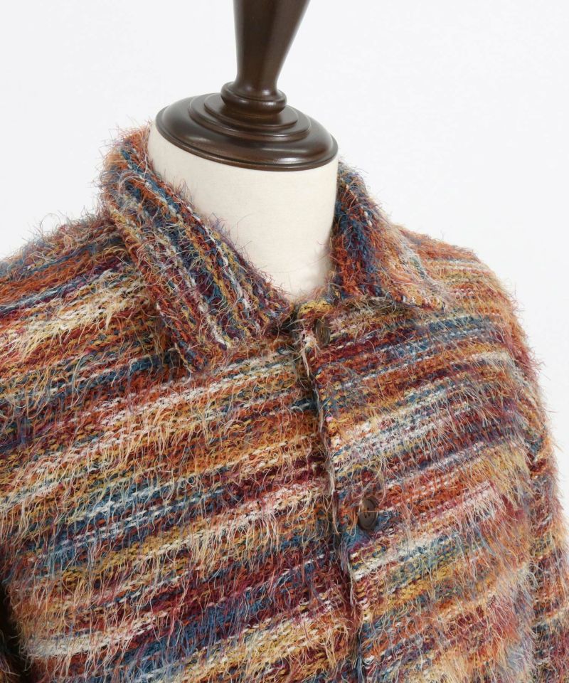 30%OFF【CAMBIO(カンビオ)】Multicolor Mohair Like Shadow Stripe