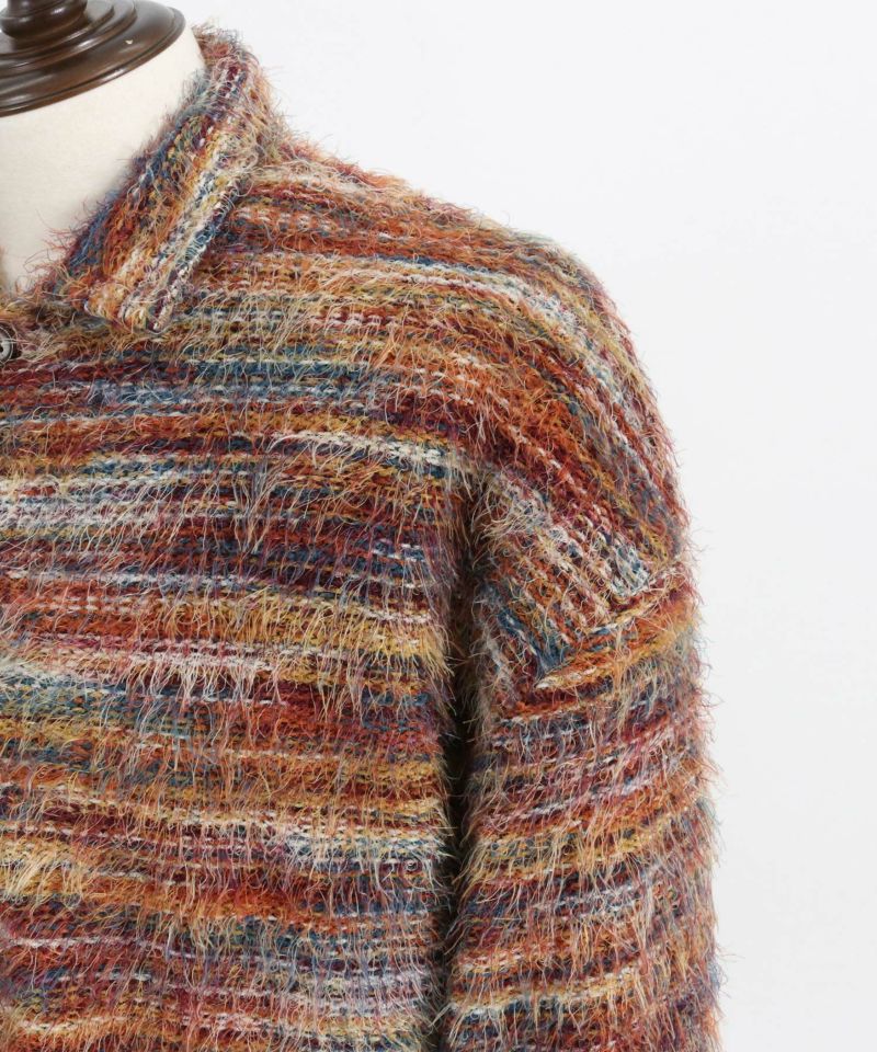 CAMBIO(カンビオ)】Multicolor Mohair Like Shadow Stripe Knit