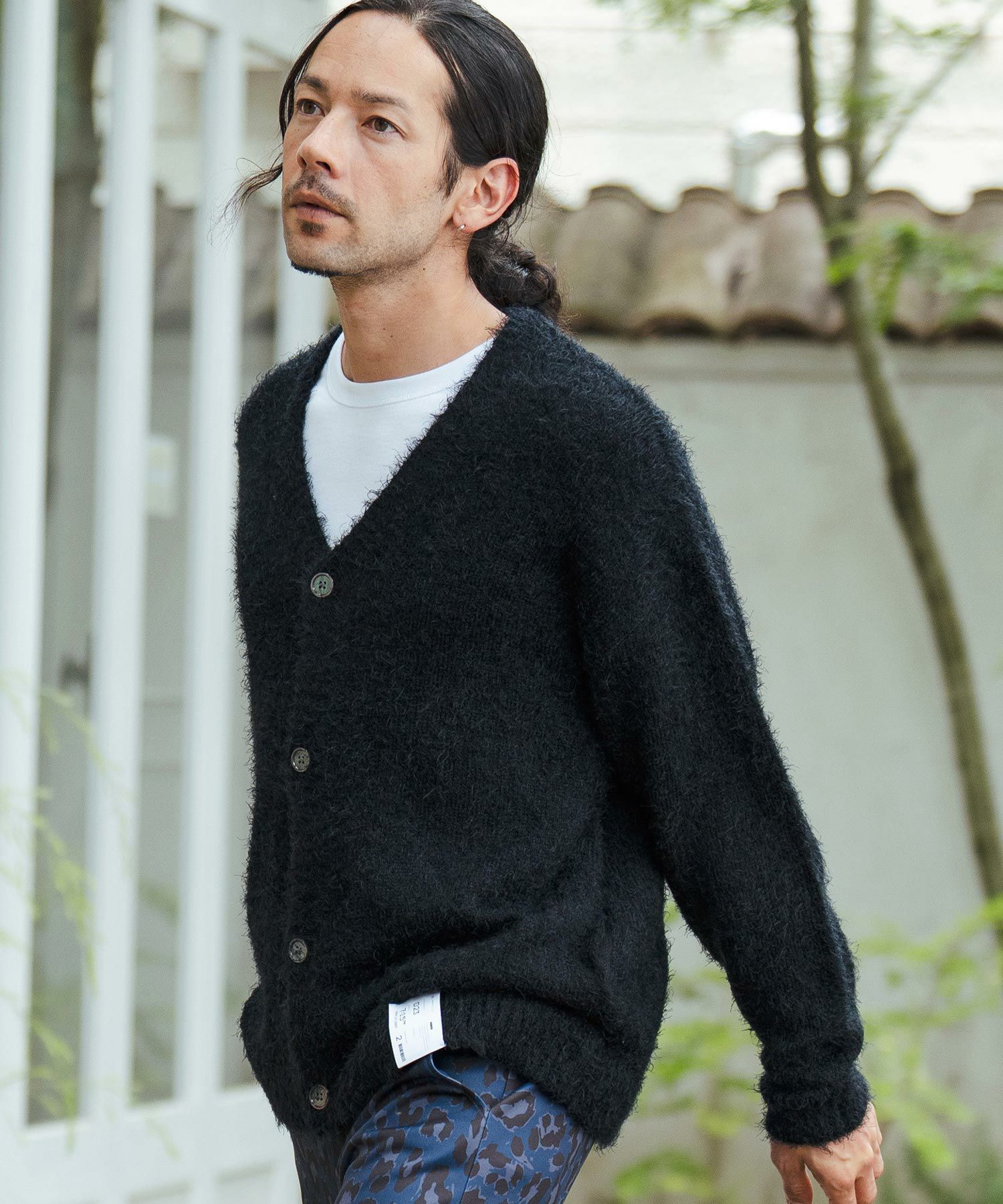 50%OFF【CAMBIO(カンビオ)】Shaggy Knit Cardigan ニットカーディガン