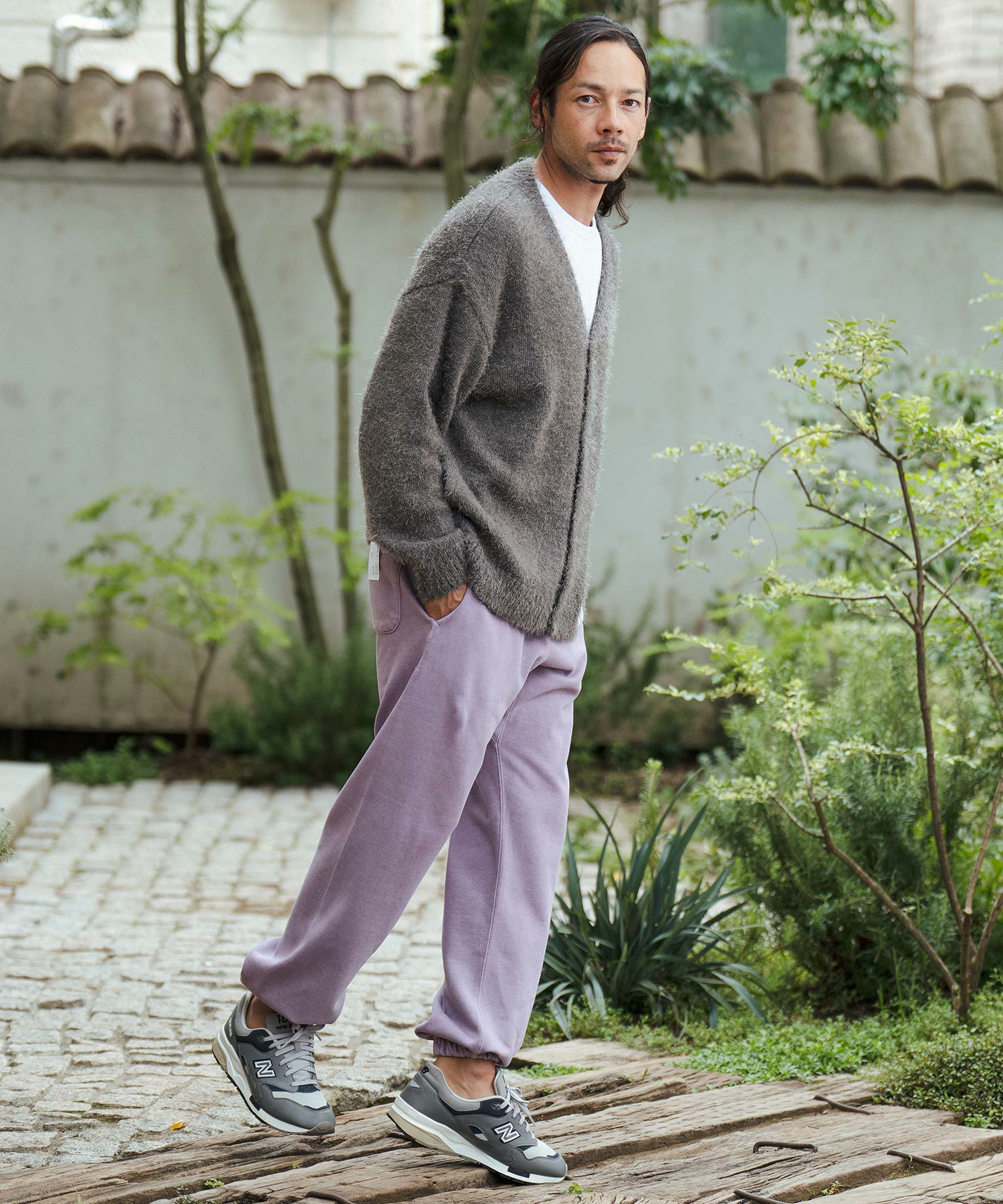 50%OFF【CAMBIO(カンビオ)】Shaggy Knit Cardigan ニットカーディガン