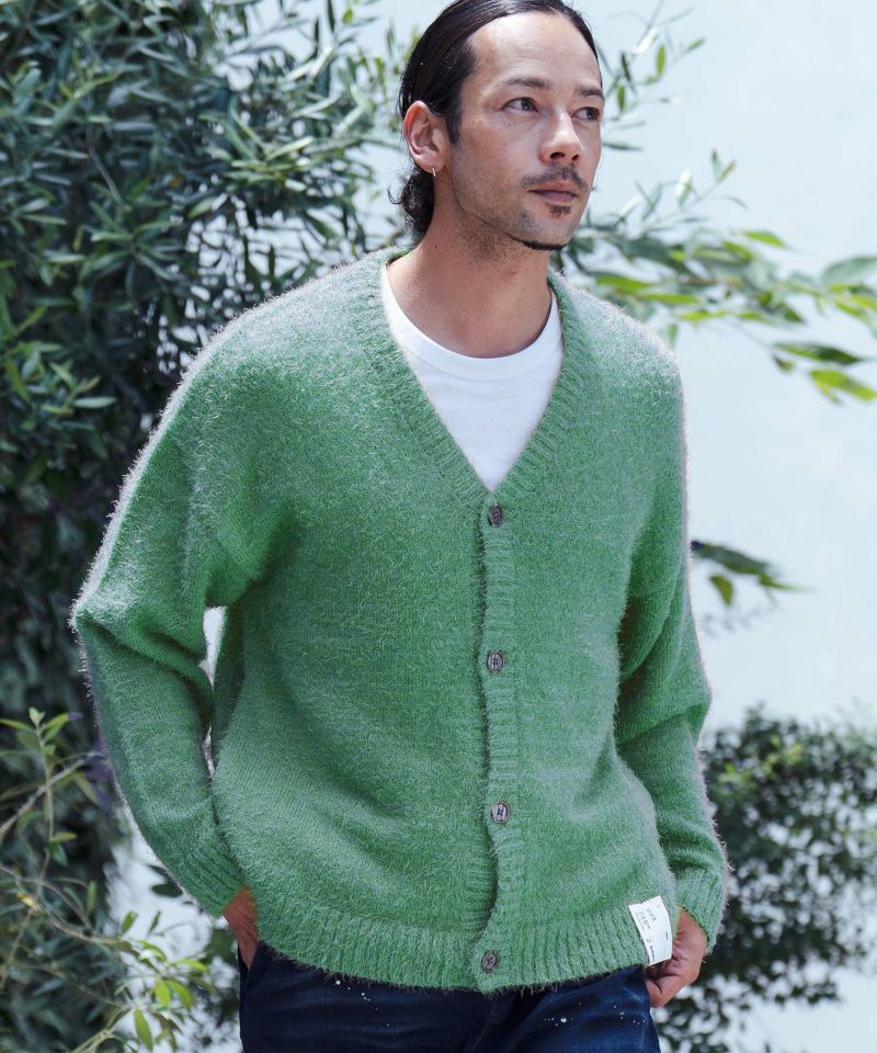 CAMBIOカーディガン CAMBIO(カンビオ)】Shaggy Knit Cardigan ニットカーディガン(PF
