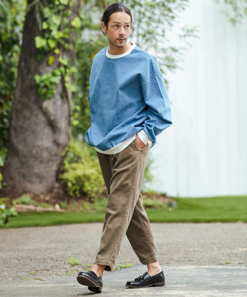 30%OFF【CAMBIO(カンビオ)】Stretch Corduroy Ankle Tapered