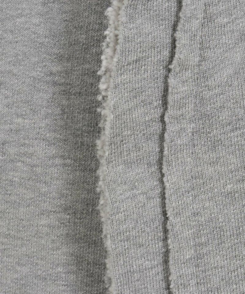 CAMBIO(カンビオ)】裏毛カットオフフーデッドロングカーディガン