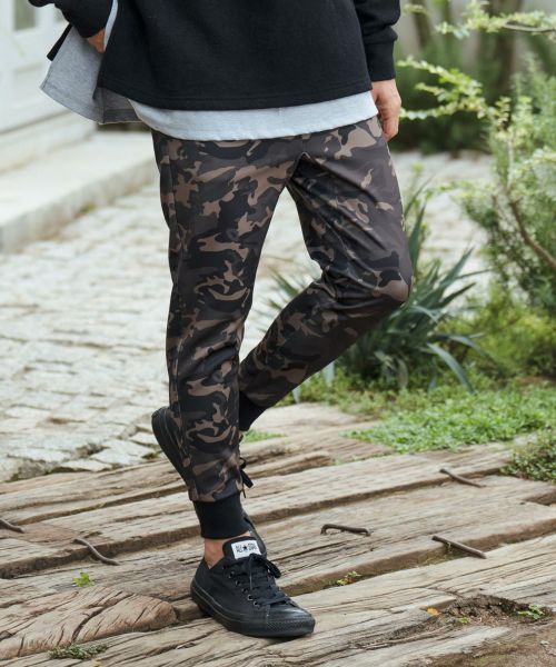 CAMBIO(カンビオ)】カモフラージュジャージスリムパンツ(CMB-R0097