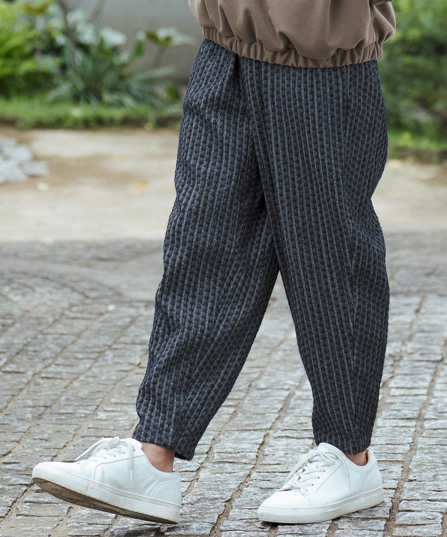 30%OFF【CAMBIO(カンビオ)】Geometric Puffy Jacquard Denim Pants