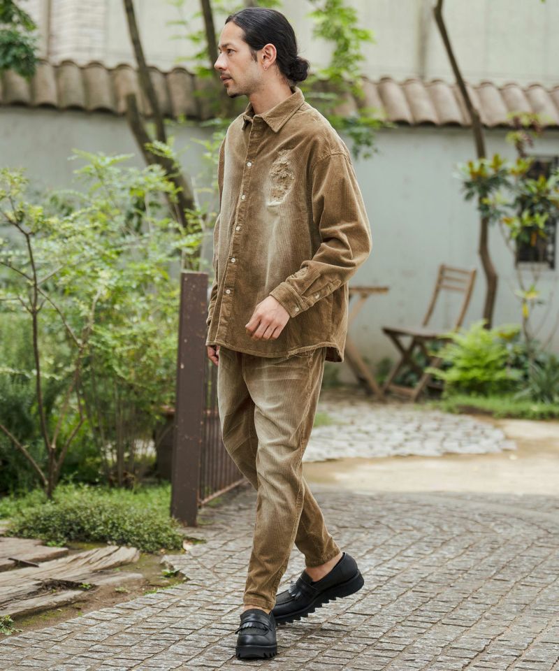 50%OFF【CAMBIO(カンビオ)】8Wコーデュロイテーパードパンツ