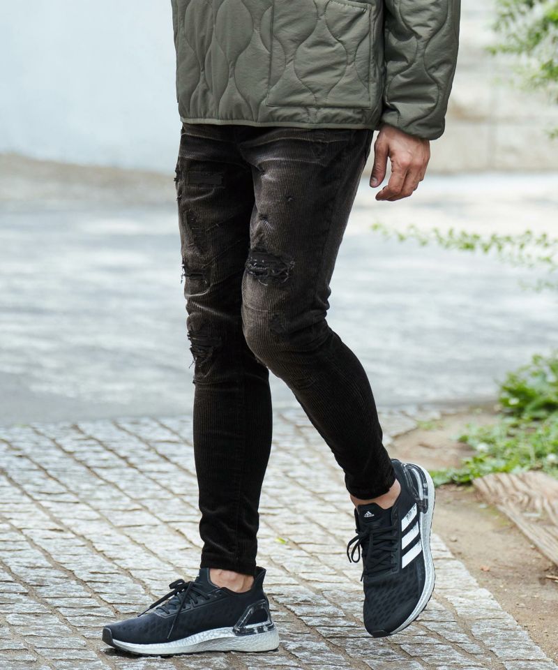 CAMBIO(カンビオ)】Vintage Like Stretch Corduroy Pants コーデュロイ