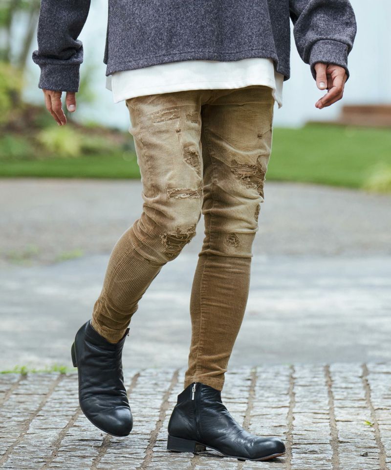 CAMBIO(カンビオ)】Vintage Like Stretch Corduroy Pants コーデュロイ