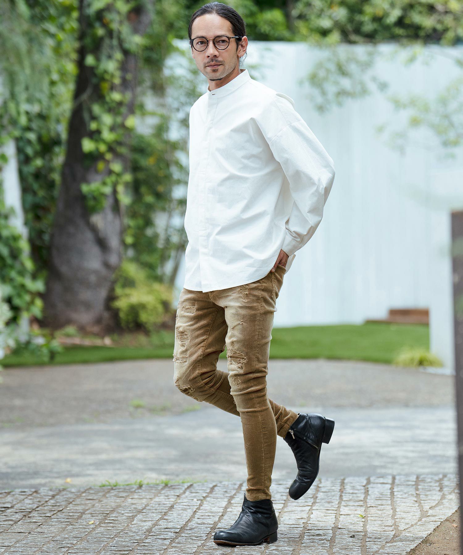 30%OFF【CAMBIO(カンビオ)】Vintage Like Stretch Corduroy Pants