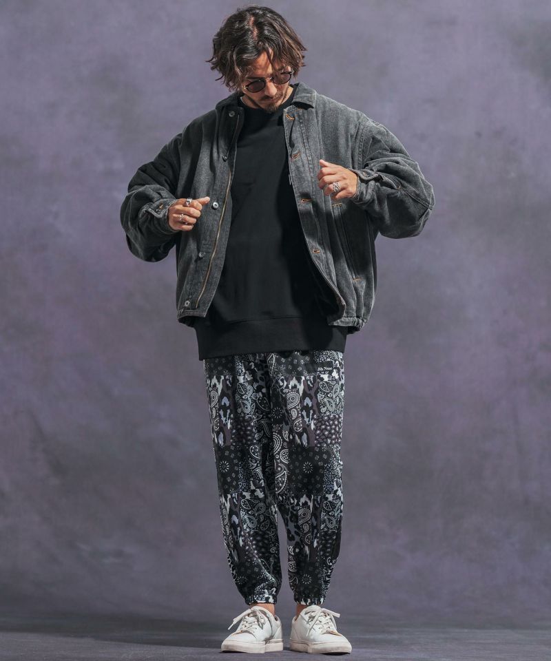 30%OFF【Jih Nunc(ジーヌンク)】ユーズド加工ルーズシルエットデニム