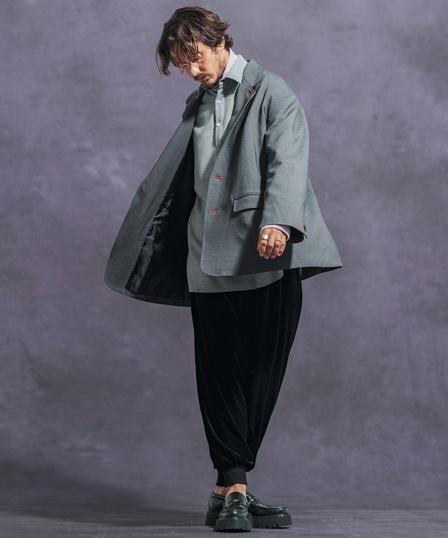 Jih Nunc(ジーヌンク)】ストレッチベロアバルーンパンツ(JIH-R1062