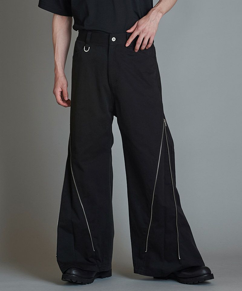 50%OFF【NO ID.(ノーアイディー)】ﾌﾚｱZIP-PT パンツ(855006-828P