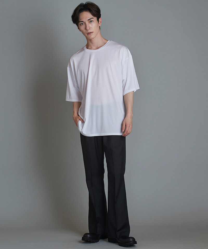 60%OFF【NO ID.(ノーアイディー)】ﾚｲﾔｰﾄﾞﾒｯｼｭﾛﾝT カットソー