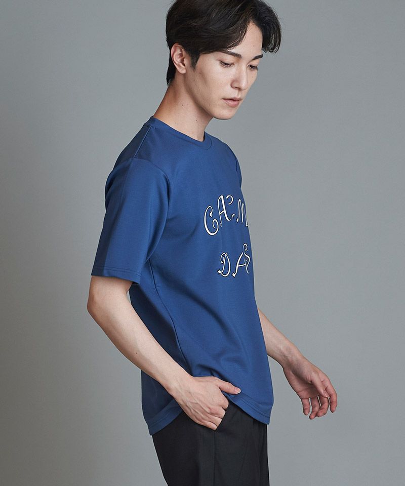 50%OFF【NO ID.(ノーアイディー)】CALMDAYSﾌﾟﾘﾝﾄC-N-T Tシャツ