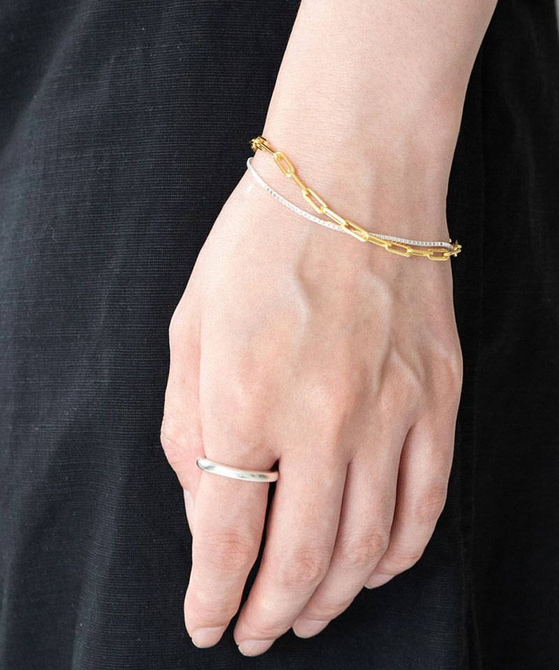 FIDIA GIOIELLI  バングル　ブレスレット　イタリア製 GARNI - 【お取り寄せ注文可能】Sei-ma Fit Chain Bracelet_L