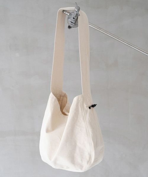 【SENTI(センティ)】【予約販売ご注文から1ヶ月後出荷】LEATHER CORD×WASHED NEWSPAPER BAG　レザーコード×ニュースペーパーバッグ(3028)