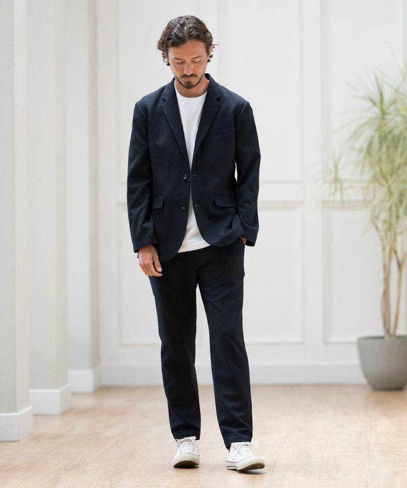 新品　コールアンドレスポンス　メランジツイル-テーラードジャケット　グレイ CALL&RESPONSE(コールアンドレスポンス)】メランジツイル-テーラード