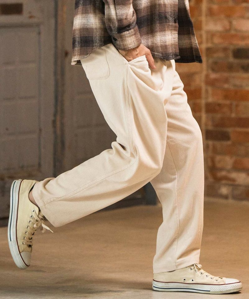 Cambio ベージュ コーデュロイ テパードパンツ CAMBIO ベージュ