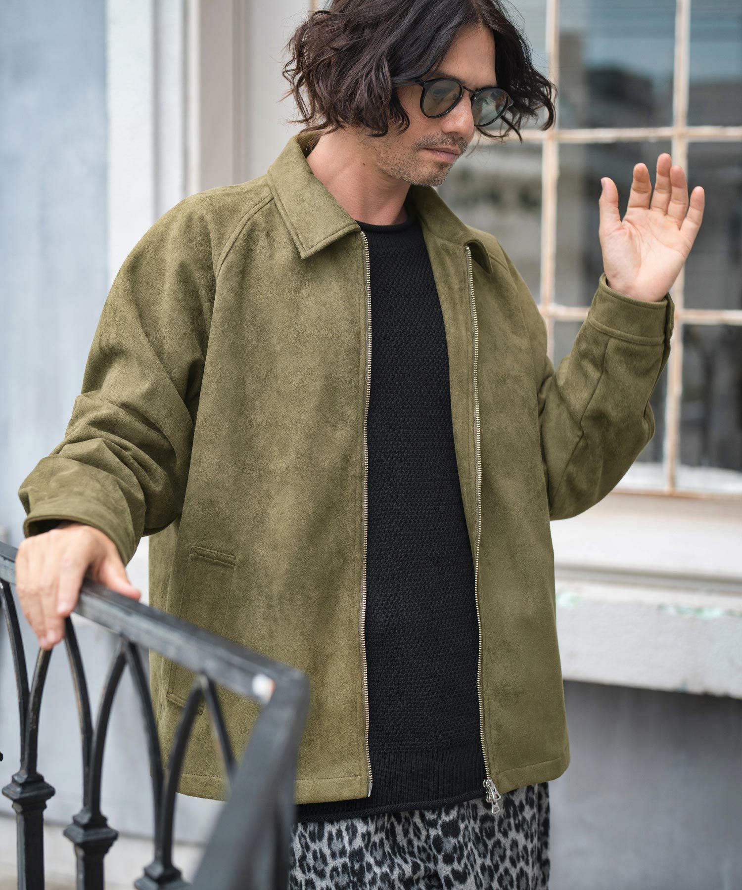 30%OFF【CAMBIO(カンビオ)】フェイクスウェードスイングトップブルゾン