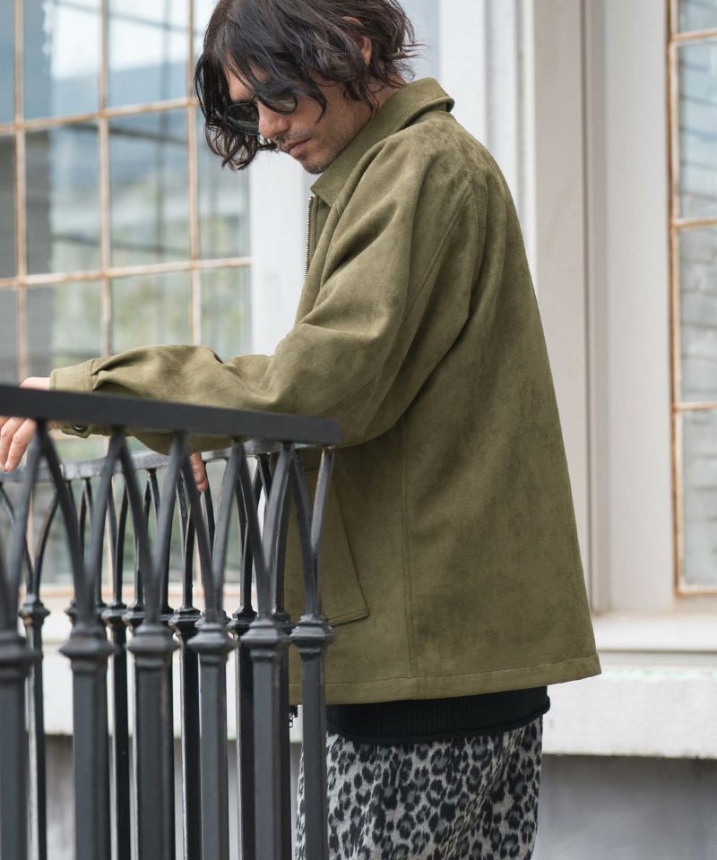 その他ブランド / CORBY’S/スイングトップ/ジャケット/38/フリース/コットン/ブラウン/無地 CAMBIO(カンビオ)】フェイクスウェードスイングトップブルゾン(CA04