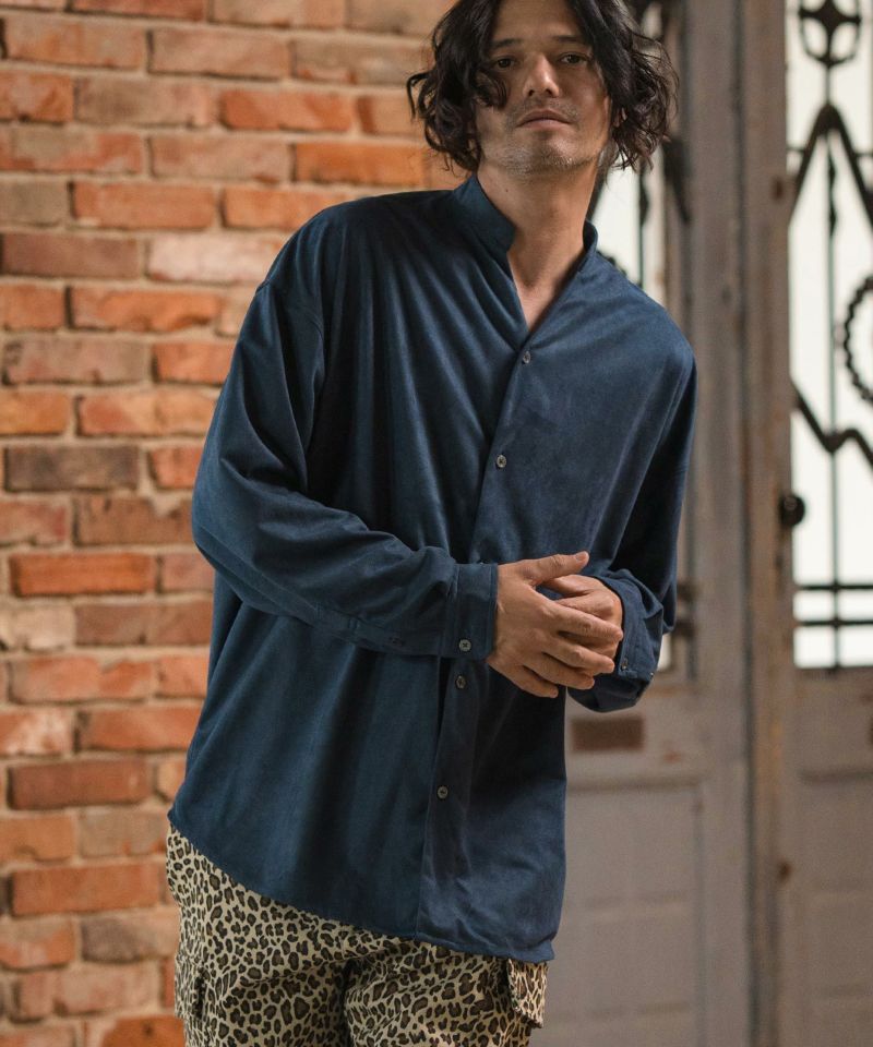 LITTLEBIG スエードシャツ 30%OFF【CAMBIO(カンビオ)】Synthetic Suede Leather Shirts スエード