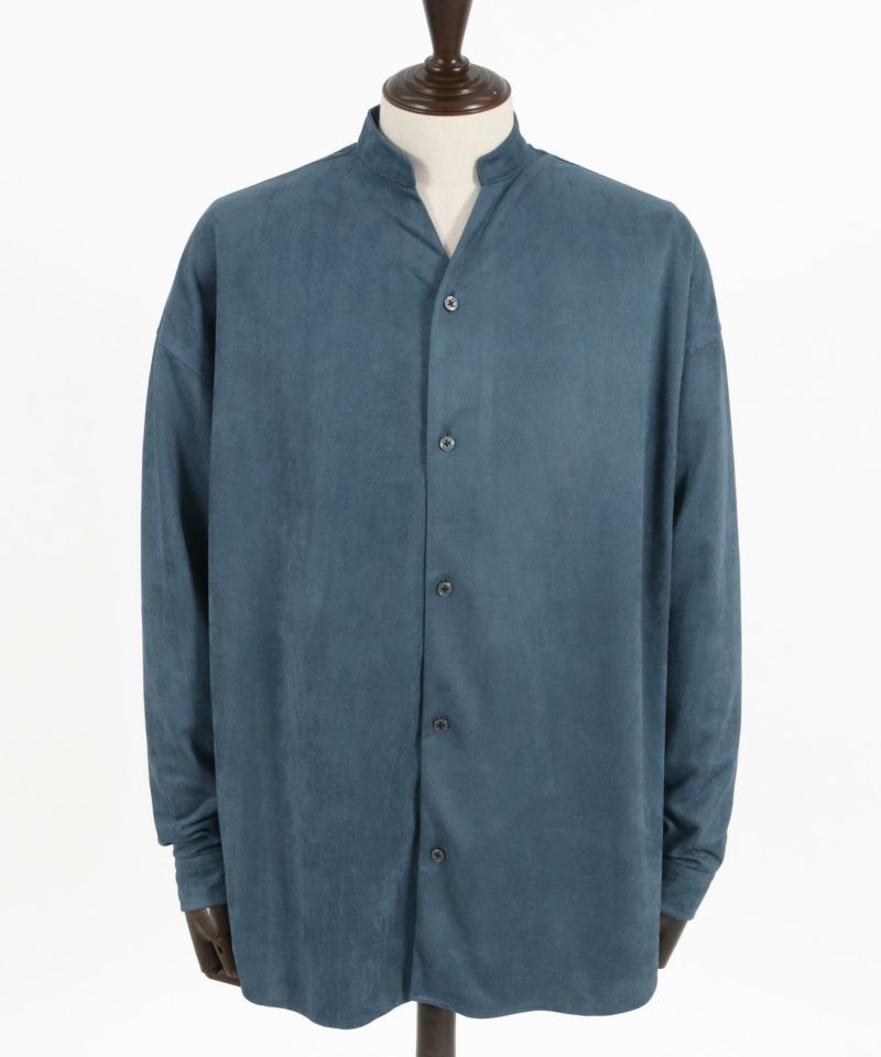CAMBIO(カンビオ)】Synthetic Suede Leather Shirts スエード