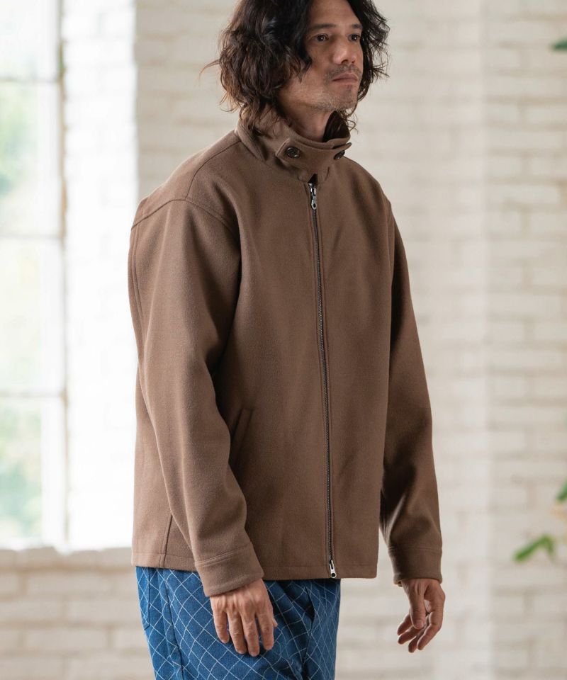 60%OFF【CAMBIO(カンビオ)】ウールメルトンライクテックブルゾン(CA04